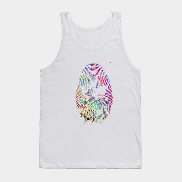 Fingerprint Tank Top by erzebeth